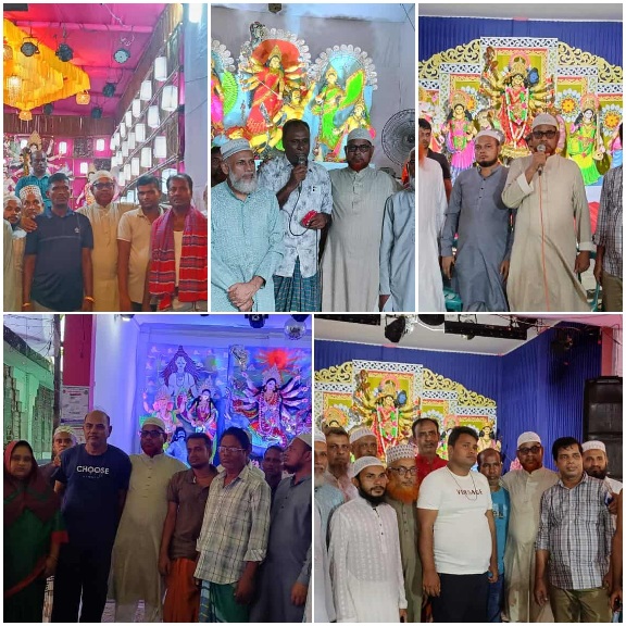 রূপগঞ্জে জামায়াতে ইসলামীর পূজা মন্ডপ পরিদর্শন
