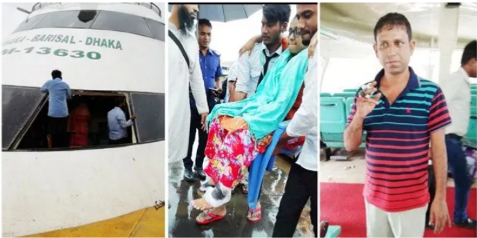 পদ্মার উত্তাল ঢেউয়ের কবলে বরিশালগামী গ্রীন লাইন: আহত ৫