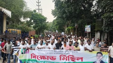 রূপগঞ্জে আওয়ামী লীগের সন্ত্রাস ও নৈরাজ্যের প্রতিবাদে মুড়াপাড়া ইউনিয়ন বিএনপির বিক্ষোভ মিছিল